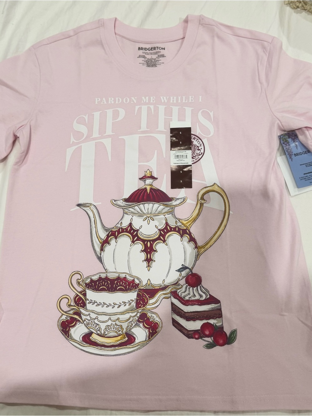 Pink Graphic Tea-Print Tee